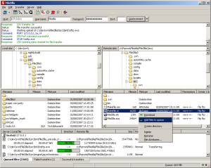 FileZilla na masterizacao
