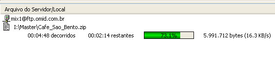 log de transferencia do mix